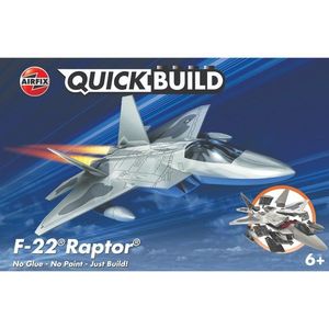 Set de constructie, Airfix Quickbuild, F22 Raptor, 24 piese imagine