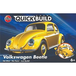Set de constructie, Airfix Quickbuild, Vw Beetle, Yellow, 36 piese imagine