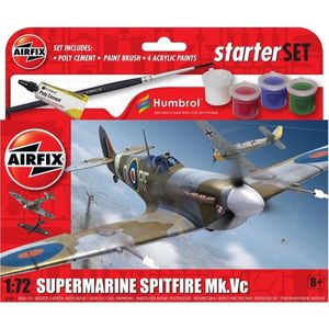Set de constructie, Airfix Starter Set, Supermarine Spitfire Mkvc, 26 piese imagine