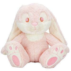 Jucarie de plus, Puffy Friends, Iepuras, Roz deschis, 35 cm imagine