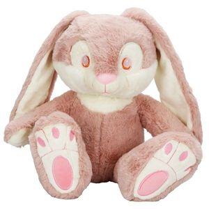 Jucarie de plus, Puffy Friends, Iepuras, Roz inchis, 35 cm imagine