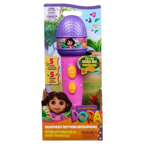 Microfon cu 5 cantece, Dora Exploratoarea, Rainforest Rhythms, 20 cm, 6074991 imagine