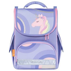 Ghiozdan neechipat, Tiger Family, Nature Quest Lite, Delicate Unicorn imagine