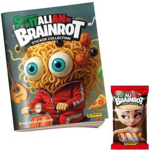 Set album si un pachet de carti, Panini, Skifidol Italian Brainrot, Starter Pack imagine