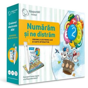Carte interactiva si creion, Raspundel Istetel, Numaram si ne distram imagine