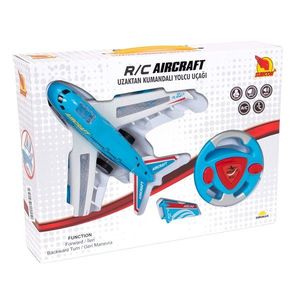 Avion de pasageri cu telecomanda, Suncon, Albastru, 23 cm imagine