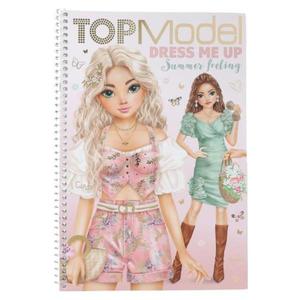 Carte cu stickere, Depesche, TopModel, Dress Me Up, Summer Feeling imagine