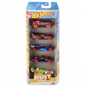 Set 5 masinute Hot Wheels, Stunt Tracks, JBJ83 imagine