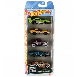 Set 5 masinute Hot Wheels, HW Retro Racers, JBJ86 imagine