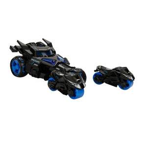 Masina cu lansator de motociclete, Maxx Wheels, Catapult Car 3in1, Albastru imagine