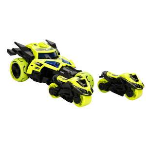 Masina cu lansator de motociclete, Maxx Wheels, Catapult Car 3in1, Galben imagine
