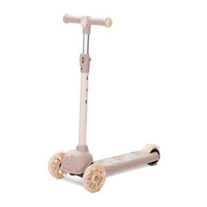 Trotineta, Lorelli Jetster, pana la 20 kg, maner reglabil 3 eozitii, roti cu leduri colorate, frana de picior, Beige imagine