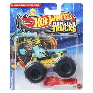 Masinuta Hot Wheels, Monster Truck, Slam Prix si Prix Collision, JCD66 imagine