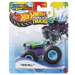 Masina de teren, Hot Wheels, Color Shifters, Twin Mill, JDV94 imagine