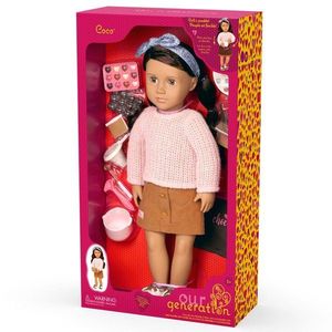 Papusa Coco cu atelier de ciocolata, Our Generation, 46 cm imagine
