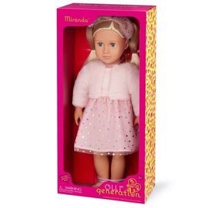 Papusa Miranda in rochita roz, Our Generation, 46 cm imagine