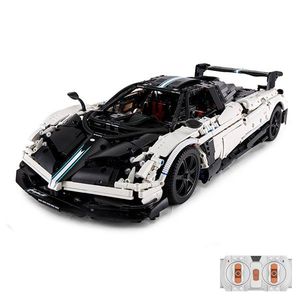Set constructie masinuta cu telecomanda, Rastar, Pagani Huayra, Alb, 1: 8, 2899 piese imagine