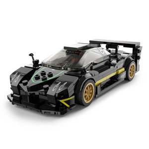 Set constructie masinuta, Rastar, Pagani Zonda R Negru, 1: 28, 387 piese imagine