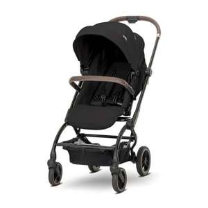 Carucior pentru nou-nascut, Lorelli Makaya, cu scaun rotativ 360 grade, cadru din aluminiu, pana la 22 kg, Black imagine