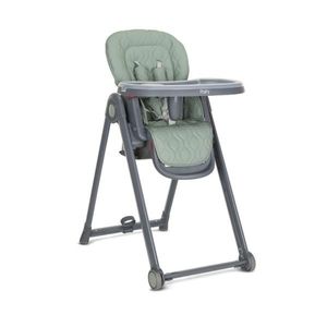 Scaun de masa, Lorelli Party, reglabil, cadru din aluminiu, 6 luni+, Green Leather imagine