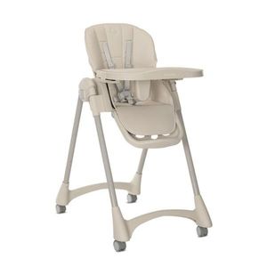 Scaun de masa, Lorelli Tummy Time, reglabil multiple pozitii, roti din silicon, Beige imagine