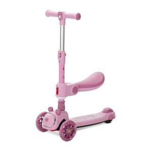 Trotineta pliabila, Lorelli Swiftie, pana la 50 kg, roti din silicon cu leduri colorate, Pink imagine