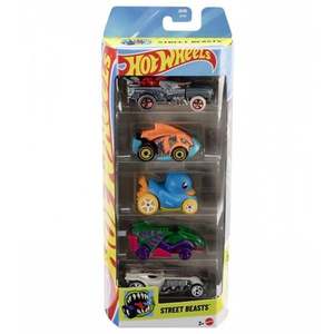 Set 5 masinute Hot Wheels, Street Beasts, JBJ90 imagine