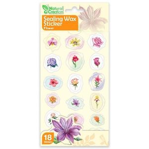 Abtibilduri imitatie sigiliu, Avenir, Natural Creation, Flori, 18 bucati imagine