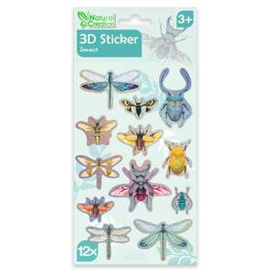 Abtibilduri 3D, Avenir, Natural Creation, Insecte, 12 bucati imagine