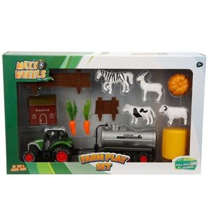 Set tractor cu accesorii agricole, Maxx Wheels, Cisterna imagine