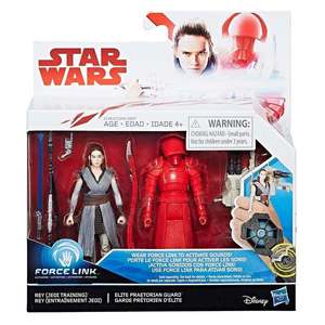 Set figurine Star Wars Force Link - Rey (Jedi Training) & Elite Praetorian Guard imagine