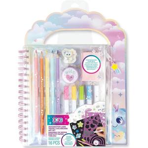Set de desen cu tabla, creta si creioane, 3C4G, Travel Chalkboard imagine