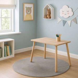 Masa pentru copii, Rosewood, BLTYZ-AKTV051, 45x54x60 cm, MDF, Stejar imagine