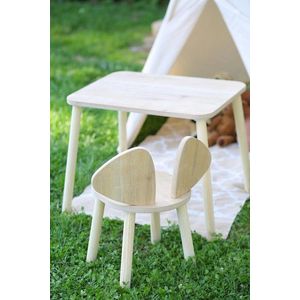 Scaun pentru copii, Bambini, Mickey Chair, 30x30x25 cm, MDF , Maro imagine