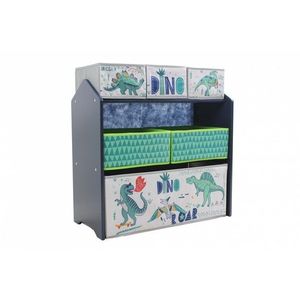 Dulap pentru depozitare jucarii Dino, U-grow, 63x30x60 cm, MDF, multicolor imagine