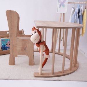Triunghi de catarare Pikler, Bambini, Sincap, 33x33x33 cm, MDF , Maro imagine