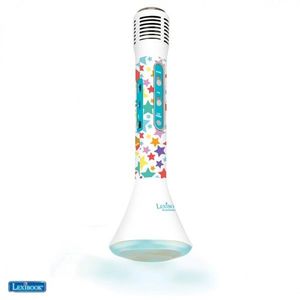 Microfon karaoke pentru copii Iparty, LEXIBOOK, 8x8x25.7 cm, plastic, multicolor imagine