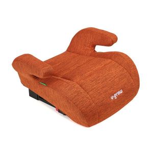 Inaltator auto copii R129 Cu Isofix, U-Grow, 125-150 cm, HDPE/poliester, caramiziu imagine