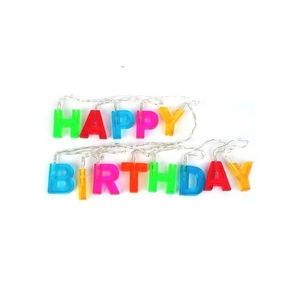 Decoratiune luminoasa litere Happy Birthday (ghirlanda/instalatie) - 13 LED imagine