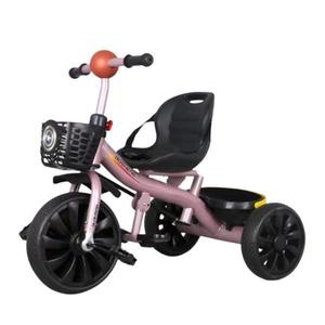 Tricicleta 2-5 ani, Roz, Pentru copii, Centuri de siguranta, Suport picioare, Doua cosuri jucarii, Sezut reglabil imagine