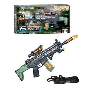 Pistol mitraliera 3D Force de jucarie cu sunete, vibratii si lumini, cadoul perfect pentru copii imagine