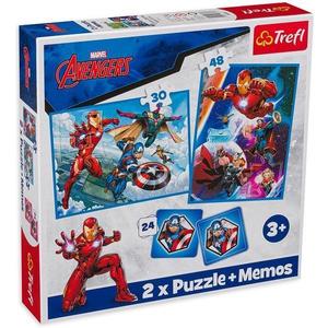 Puzzle 2 in 1 + Memos. Avengers. Eroii in actiune imagine