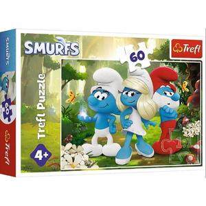 Puzzle 60. Padurea fermecata de Strumfi imagine