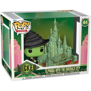 Set 2 figurine - Funko Pop! Wicked: Elphaba with The Emerald City | Funko imagine