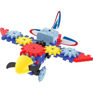 Set de constructie - Techno Gears - Aero Trax Plane, 50 piese | The Learning Journey imagine
