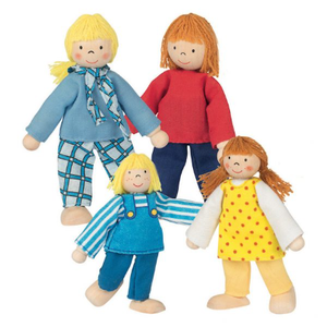 Set 4 papusi - Familie tanara | Goki imagine