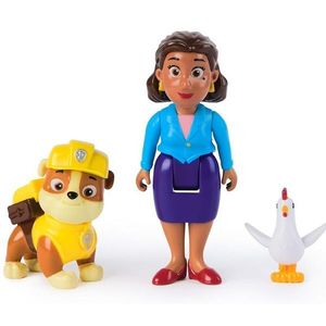 Set 2 figurine - Paw Patrol - Rubble si Mayor Goodway | Spin Master imagine
