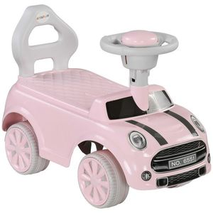 AIYAPLAY Porteur Copii Mașina 18-36 Luni Volan claxon și Anti-răsturnare Încărcare 25 kg 53x25x35 cm Roz | Aosom Romania imagine