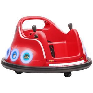 AIYAPLAY Mașină Bumper pentru Copii, Cu Rotație de 360°, Pentru 3-5 Ani, Cu Telecomandă, Muzică, Roșu | Aosom Romania imagine