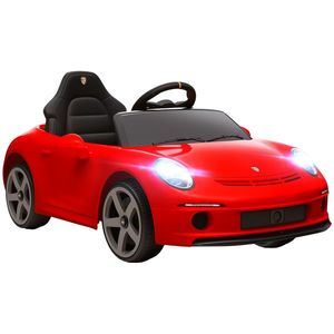 AIYAPLAY Mașină pentru Copii 3-5 Ani cu Licență Oficială RUF GT, Telecomandă, Centură de Siguranță și Muzică, Roșu | Aosom Romania imagine